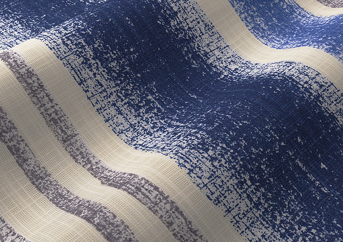 Guarda Stripe, Indigo - Made to Measure Curtains - Image 4